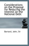 Considerations on the Proposal for Reducing the Interest on the National Debt