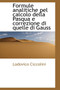 Formule Analitiche Pel Calcolo Della Pasqua E Correzione Di Quelle Di Gauss