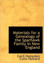 Materials for a Genealogy of the Sparhawk Family in New England