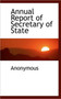 Annual Report of Secretary of State