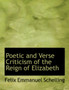 Poetic and Verse Criticism of the Reign of Elizabeth