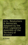 Acts, Resolutions & Memorials Adopted by the Fifth Legislative Assembly of the Territory of Arizona