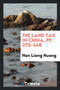 The Land Tax in China, Pp. 275-448