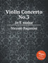 Violin Concerto No.3 : in E major. in E major by Niccolo Paganini - Paperback
