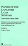 Papers of the Langford Latin Seminar 13 : Hellenistic Greek and Augustan Latin Poetry; Flavian and post-Flavian Latin Poetry; Greek and Roman Prose : 48