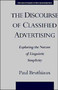 The Discourse of Classified Advertising : Exploring the Nature of Linguistic Simplicity
