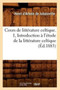 Cours de Litterature Celtique. 1, Introduction A l'Etude de la Litterature Celtique (Ed.1883)