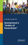 A Study Guide for Anonymous's "Arden of Faversham"