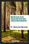 Beitr ge Zur Geschichte Des Jesuitenordens by Fr Heinrich Reusch - Paperback