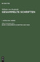 Gesammelte Schriften, Band 6, Gesammelte Schriften (1827-1835)