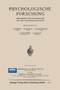 Psychologische Forschung : Zeitschrift fur Psychologie und ihre Grenzwissenschaften