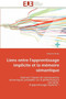 Liens Entre l'Apprentissage Implicite Et La M moire S mantique