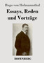 Essays, Reden und Vortrage