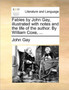 Fables by John Gay, Illustrated with Notes and the Life of the Author. by William Coxe, ...