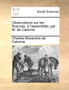 Observations Sur Les Finances, A l'Assemblee, Par M. de Calonne.