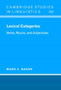 Lexical Categories : Verbs, Nouns and Adjectives : 102