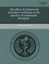 The Effect of a Behavoral Activation Workshop on the Practice of Community Therapists
