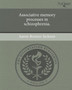 Associative memory processes in schizophrenia.