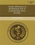 Gender Differences in Attributional Style in Posttraumatic Stress Disorder