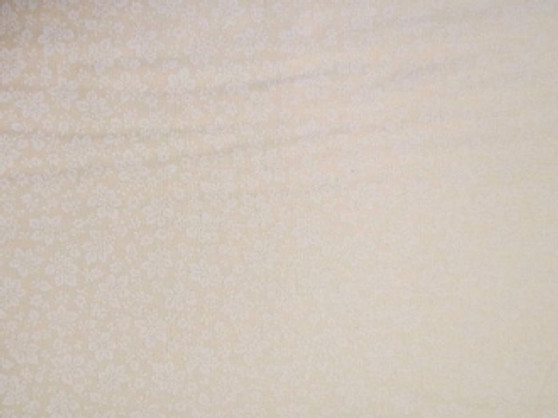 30347-2, Bare Essentials By RjR Fabrics Beige Flowers on a Cream Background, 100% Premium Cotton
