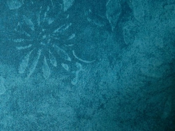 9950-90, Jinny Beyer Palette for RJR Fabric Blue With Tonal Daisy Design, 100% Premium Cotton, 42" wide. 
