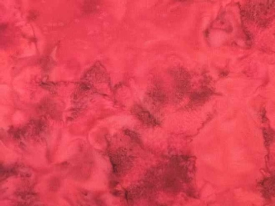 1895-568 Red Velvet, Hoffman Batiks Red Velvet Bali Handpaints Red With a Hint of Purple. 100% Cotton, 42" wide