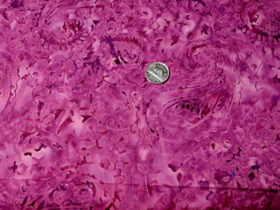 Tonga B4864 Mulberry. Timeless Treasures  

Dark pink, mauve coloured with tone on tone paisley design, beautiful for borders, 100% quality cotton, 42" wide

 

Price per half meter
