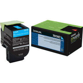 Lexmark 70C1XC0 toner cartridge 1 pc(s) Original Cyan 70C1XC0