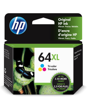 HP 65 Tri-color Original Ink Cartridge N9K01AN#140