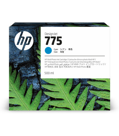 HP 775 500-ml Cyan Ink Cartridge - 1XB17A