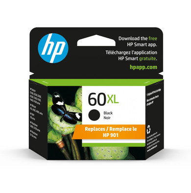 HP 60XL High Yield Black Original Ink Cartridge - CC641WN#140