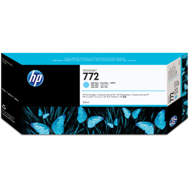 HP 772 300-ml Light Cyan DesignJet Ink Cartridge - CN632A