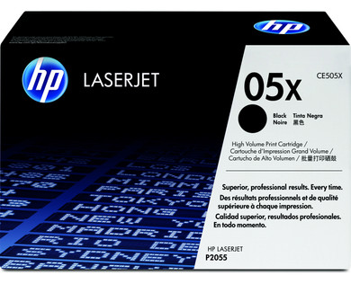 HP 05X High Yield Black Original LaserJet Toner Cartridge CE505X