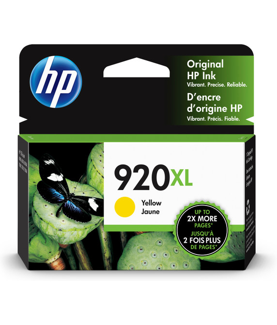 HP 920XL High Yield Yellow Original Ink Cartridge CD974AN#140