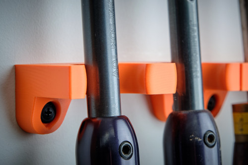 Top view of Quad Rack-a-Tool showing two turning tools inserted into magnetic slot