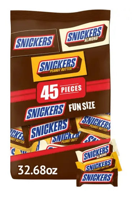 Snickers Variety Mix Fun Size, 45pcs