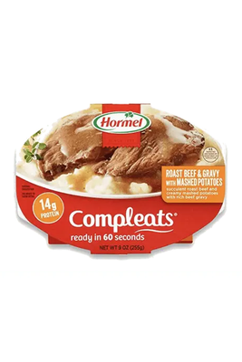 Hormel Compleats Roast Beef and Mashed Potatoes with Gravy, 9 Ounce (Pack of 6)