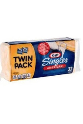 Kraft Singles American Twin Pack 32ct