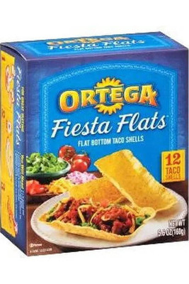 Ortega Fiesta Flats Flat Bottom Taco Shells