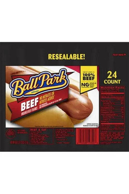 Ball Park All Beef Franks 24ct