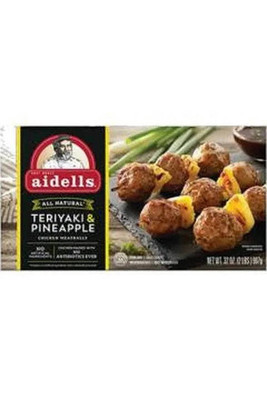 Aidells Chicken Meatballs- Teriyaki Pineapple 32oz