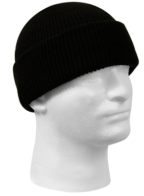 100% Wool Hat- All Natural Fibers (Black)