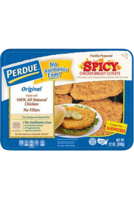 Perdue Spicy Breaded Chicken Cutlet 3pk
