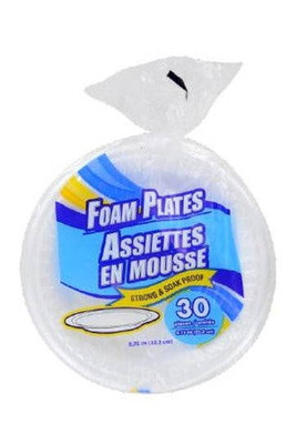 NYS Inmate Packages Foam Plates 30ct