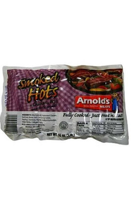 Arnolds Smoked Hot Sausage 16oz |Wilson Inmate Package Program 