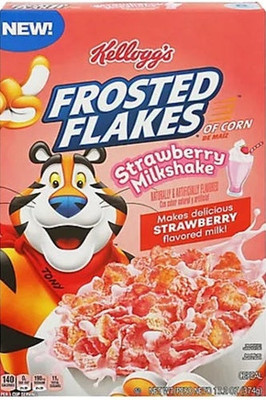 Kelloggs Frosted Flakes Cereal Strawberry Milkshake - 13.2oz