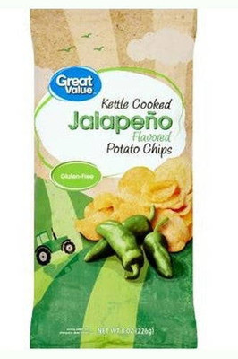 G V Kettle Cooked Jalapeno Chips, 8 oz