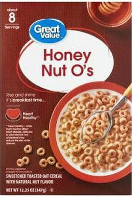 Post Great Value Honey Nut Os Oat Cereal, 12.25 oz