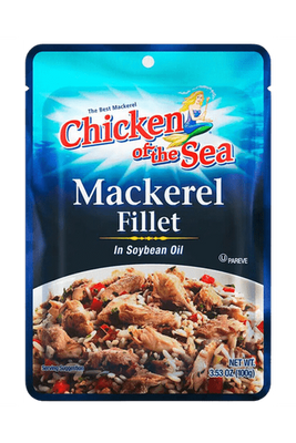 Chicken of The Sea Mackerel Fillet Oil, 3.53oz (POUCH)
