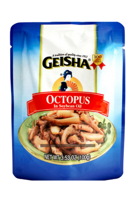 Geisha Octopus in Soy Bean Oil 3.53 oz (POUCH)
